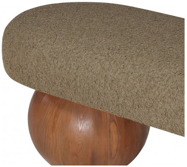 Meridian Furniture Bowie Olive/Walnut Brown Bench-2