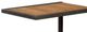Fairfield® Boone Forge Weathered Pecan Drink Table with Black Base-1
