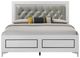 ACME Furniture Casilda Gray/White Eastern King Panel Bed-3