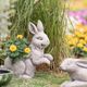A & B Home Gray Manon Rabbit Planter-4