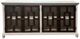 Million Dollar Rustic Nero White/Rodeo Console with Box Figure Doors-0