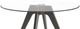 Canadel Customizable Downtown Round Glass Top Dining Table-1