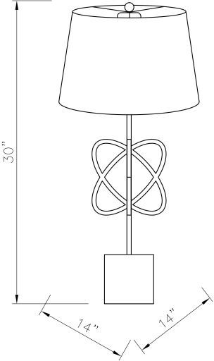 Surya Bellamy Gold/Marble Table Lamp-2