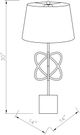 Surya Bellamy Gold/Marble Table Lamp-2