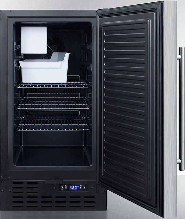 Summit® 2.7 Cu. Ft. Stainless Steel Drain-Free Icemaker-2