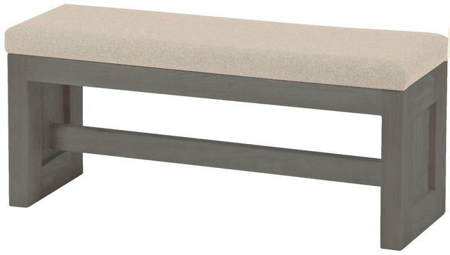 Crate Designs™ Furniture Graphite Upholstered Bench-0