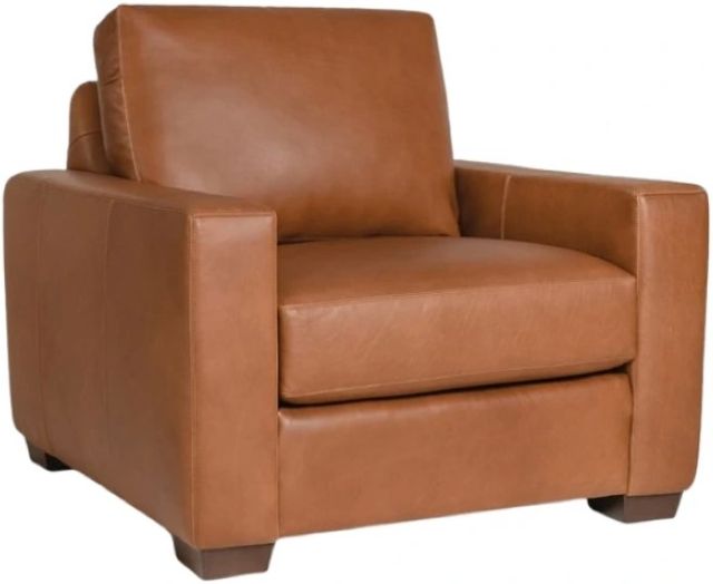 Smith Brothers Customizable 212 Leather Chair-0