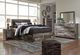 Benchcraft® Derekson 6-Piece Multi Gray Queen/Full Panel Headboard Bedroom Set-5