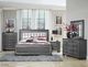 Homelegance® Allura Gray California King Panel Bed with LED-1