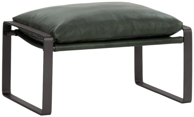 Classic Home Morgan Forest Green Ottoman-0