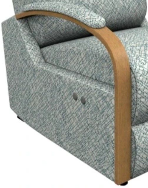 Best® Home Furnishings Customizable Kinetix Power Space Saver Recliner with Honey Birch Legs-4