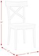 Elements International New Bedford 5-Piece Dark Brown Standard Height Dining Set-4