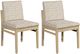 Bassett Mirror Trifecta 2-Piece Beige Dining Chair-0