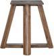 International Furniture Direct Silver Brown Round Dining Table with Resin River-3