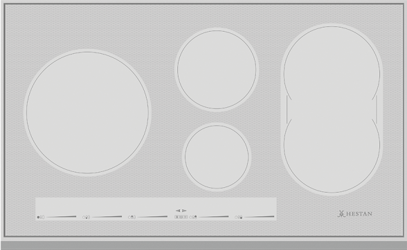 Hestan® KIC Series 36" Metallic Silver Induction Cooktop-0