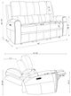 Coaster® Brickston 3-Piece Grey Power Reclining Sofa Set with Power Headrest and Lumbar-2