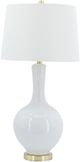 A & B Home Gabrielle Glossy White Table Lamp-0