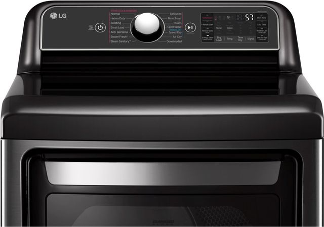 LG 7.3 Cu. Ft. Black Steel Front Load Electric Dryer-1
