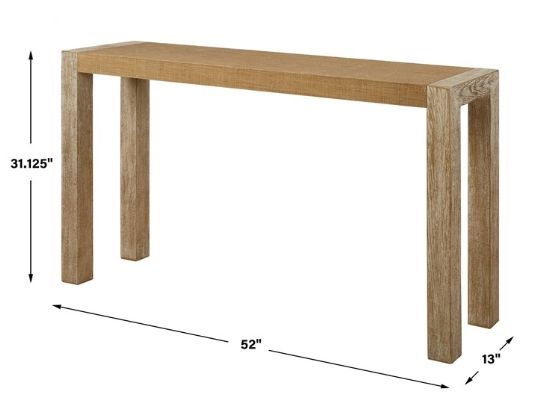 Uttermost® Bentley Grasscloth Console Table-2
