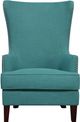 Elements International Kori Espresso/Heirloom Teal Accent Chair-1
