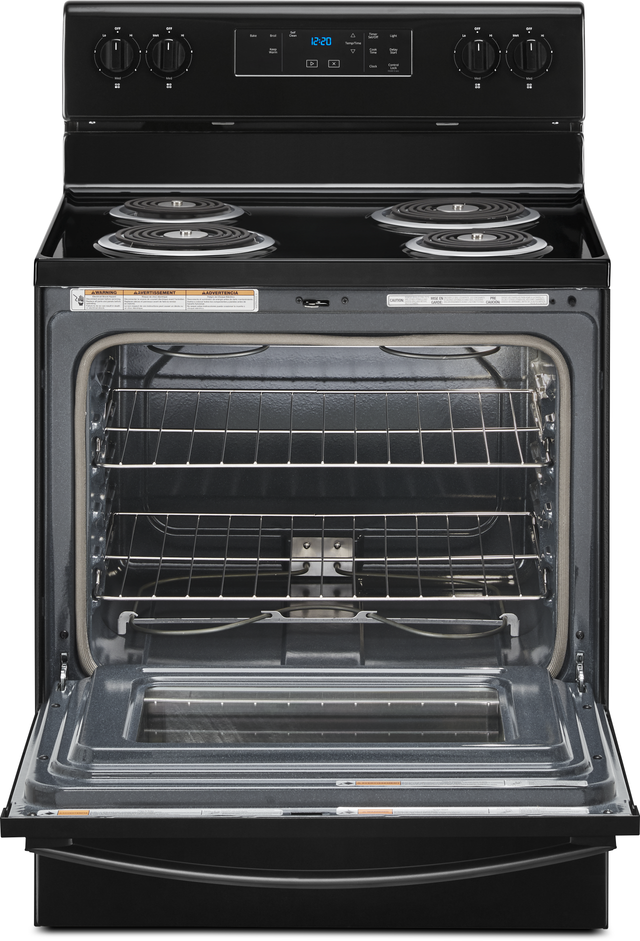 Whirlpool® 30" Black Freestanding Electric Range-1