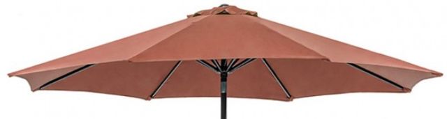 Furniture of America® Tano Burgundy Fabric/Steel Outdoor Umbrella and Base-2