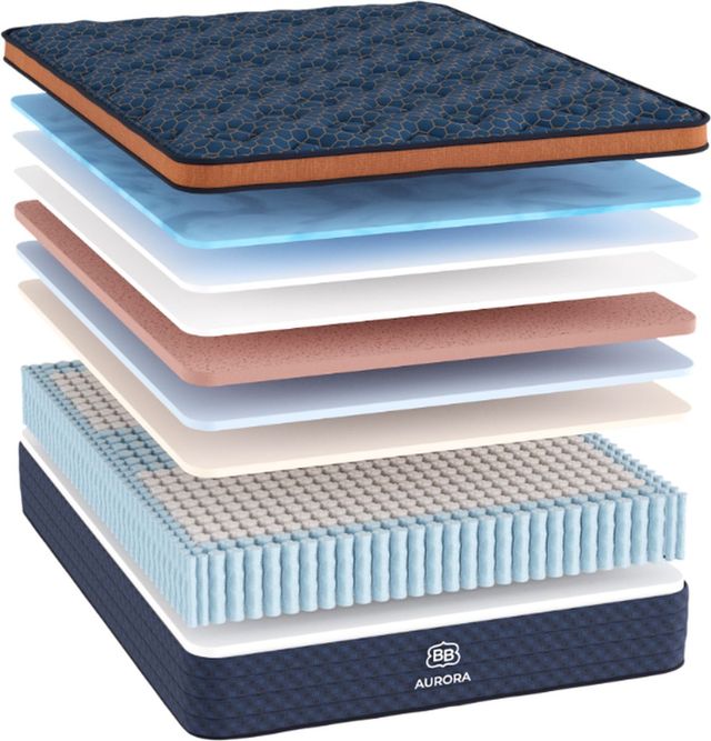 Brooklyn Bedding Aurora Luxe 15" Hybrid Firm Cloud Pillow Top California King Mattress in a Box-2