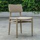 Uttermost® Kailua Cerused Wheat Wicker/Wooden Outdoor Dining Chair-1