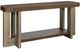 Bassett Mirror Nova Cerused Charcoal Oak Console Table with Brown Base-0
