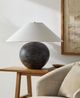 Surya Saint Martin Glazed Charcoal Table Lamp-4