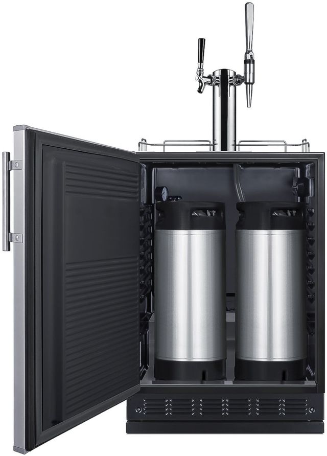 Summit® 24" Stainless Steel Cold Brew/Nitro Coffee Kegerator-2