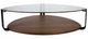 VIG Furniture Modrest Viviana Brown/Clear Coffee Table-1