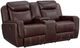 Elements International Panther Neono Brown Manual Reclining Loveseat-0