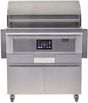 Front view of the Coyote® 36" Stainless Steel Freestanding Wood Pellet Grill