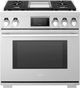 SKS 36" Stainless Steel Pro Style Dual Fuel Range-0