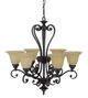 YHD Florence Sierra Slate 6-Light Chandelier-0