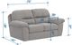 Catnapper® Dutton Smoke Gliding Loveseat-2