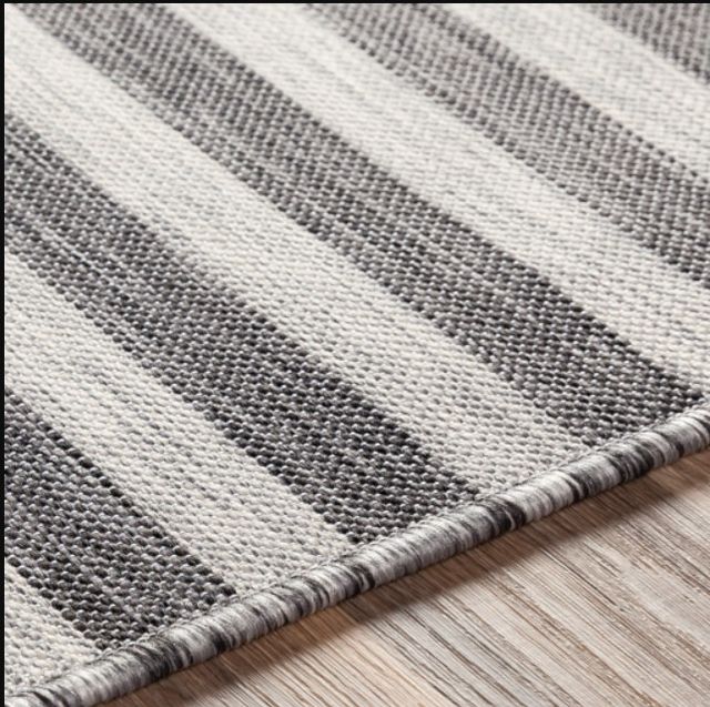 Surya Pasadena Black/Gray/White 4'x6' Area Rug-4