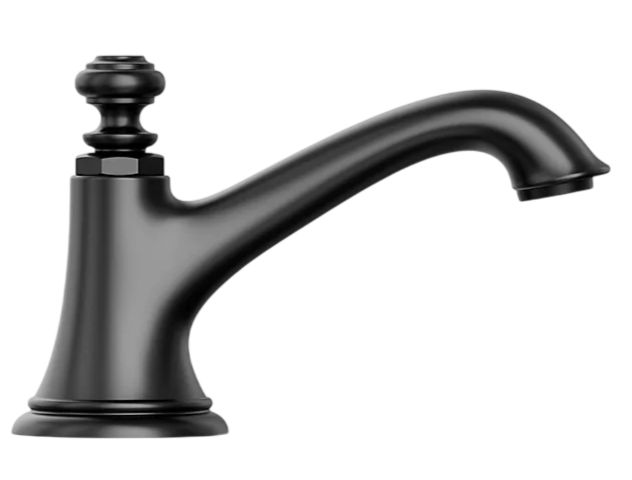 KOHLER® Artifacts® with Bell Design Matte Black Bathroom Sink Faucet Spout with Bell Design-2