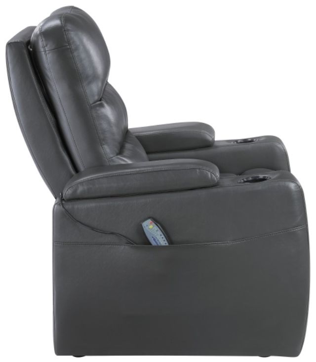 Homelegance® Rose Hill Gray PHomelegance® Rose Hill Gray Power Recliner with Power Headrestower Reclining Chair with Power Headrest-3
