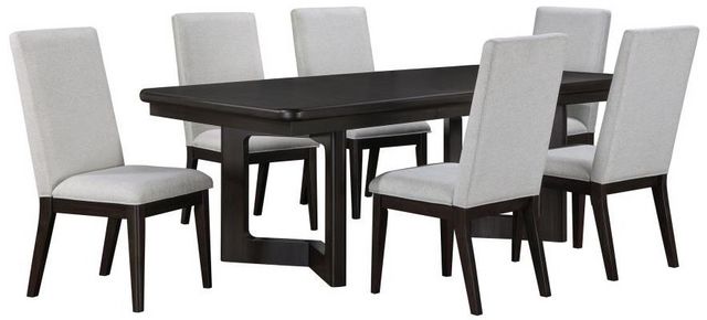 Coaster® Hathaway 7-Piece Acacia Brown Dining Table Set
