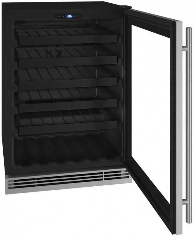 U-Line® 5.5 Cu. Ft. Stainless Steel Wine Cooler-1