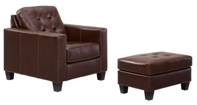 Signature Design by Ashley® Altonbury 2-Piece Walnut Chair and Ottoman Set-0