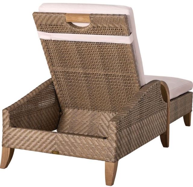 Lane Venture® Edgewood Golden Silvery/White Adjustable Chaise-1