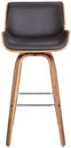 Armen Living Tyler 2-Piece Brown/Walnut Barstool Set -3