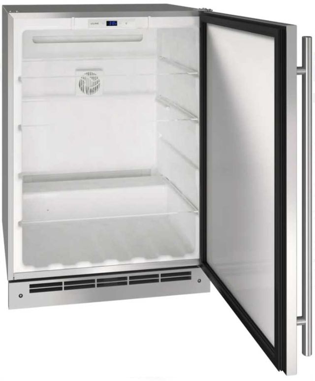 U-Line® Stainless Steel 24" Outdoor Compact Refrigerator-1
