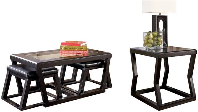 Signature Design by Ashley® Kelton 2-Piece Espresso Living Room Table Set-0