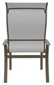 Telescope Casual Belle Isle Abalone/Beachwood Aluminum/Fabric Outdoor Sling Supreme Arm Chair with Cape Gray Rustic Polymer Arm Accent-3