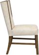 International Furniture Direct Silver Brown/Ivory Upholstered Dining Side Chair-2