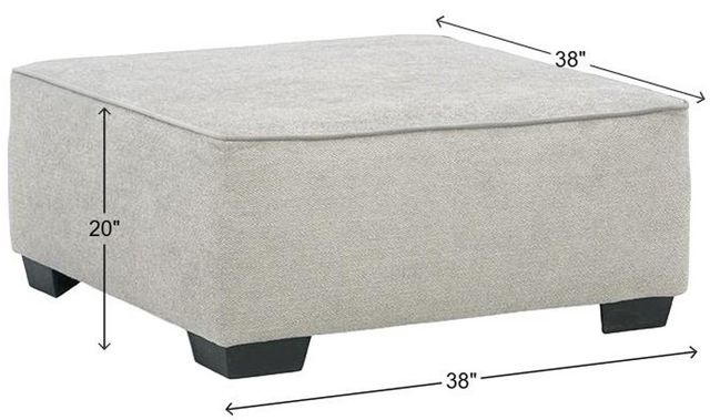 Albany Industries Glenrock Gray Cocktail Ottoman-2